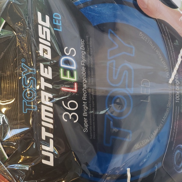 Tosy Ultimate Disc 36 LEDs Super Bright Rechargeable Flying Disc Blue - Picture 4 of 4
